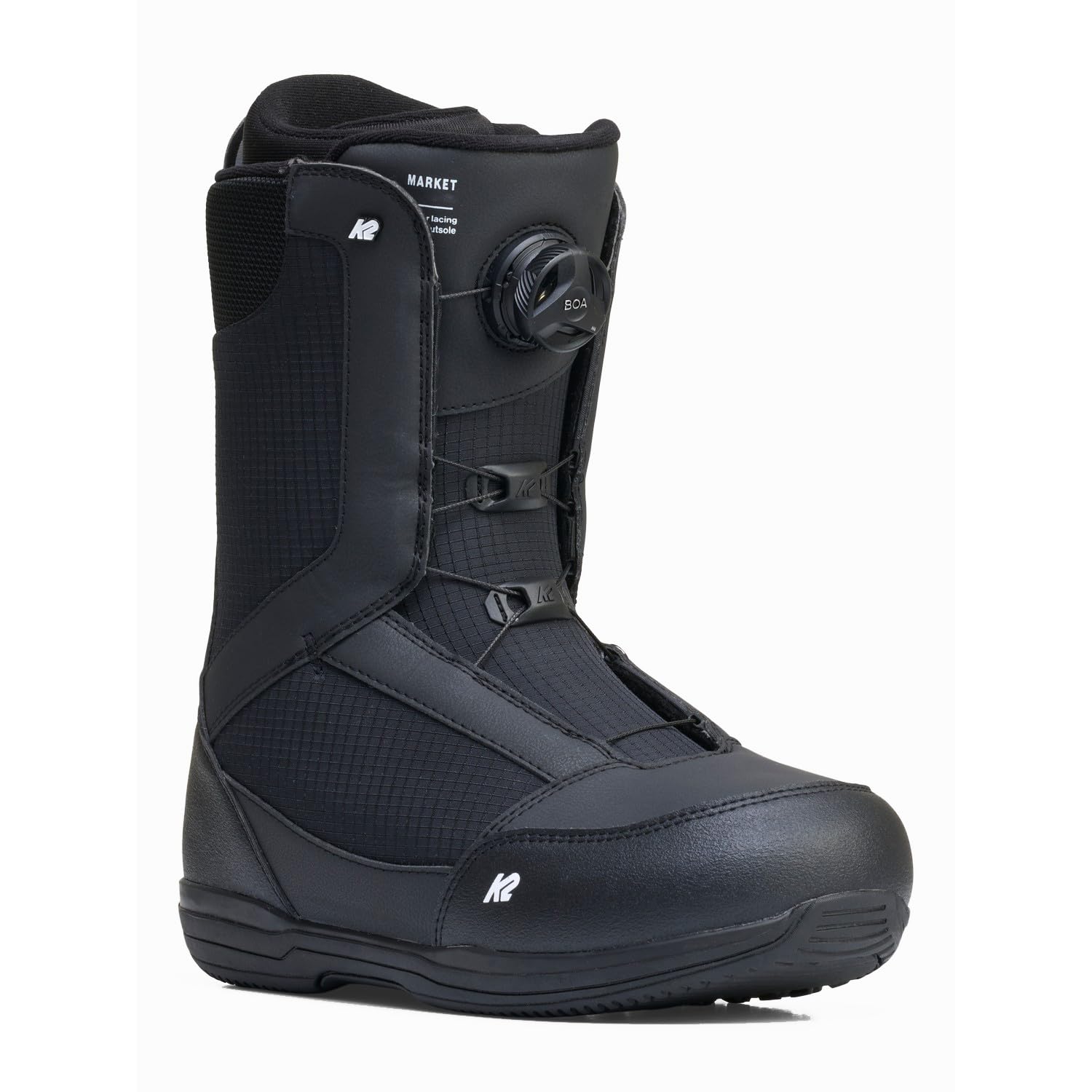Amazon.com : K2 Market BOA Men's Snowboard Boots, Black, 10 | Flex